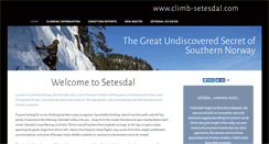Desktop Screenshot of climb-setesdal.com
